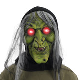 helga witch mask with glowing eyes